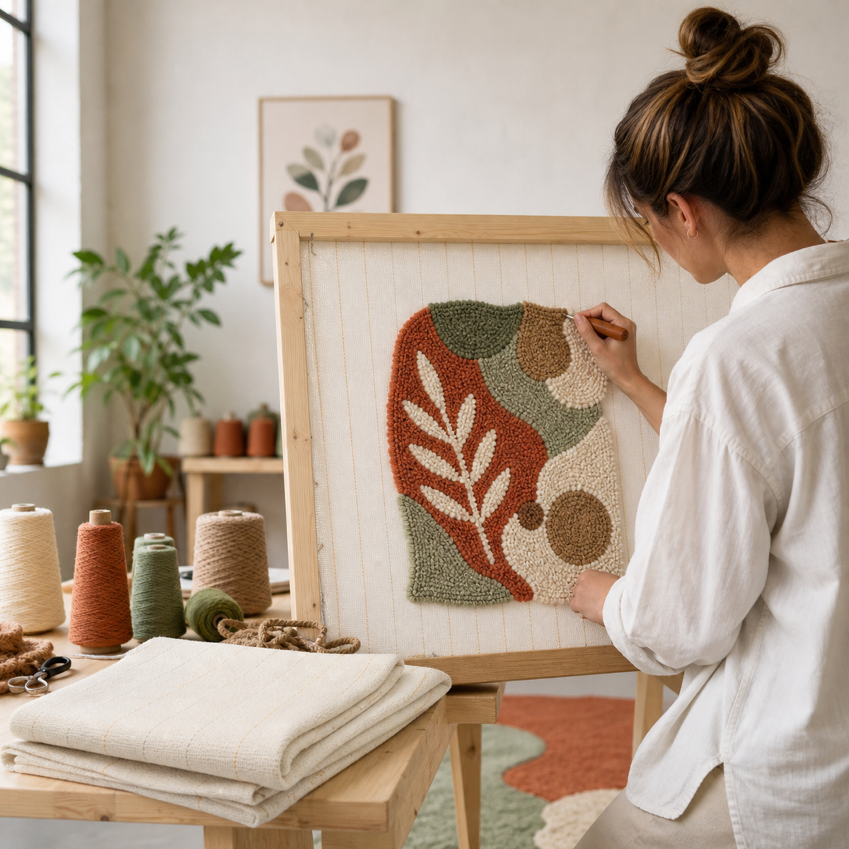 Toile primaire de tufting (lignes repères) — image 2