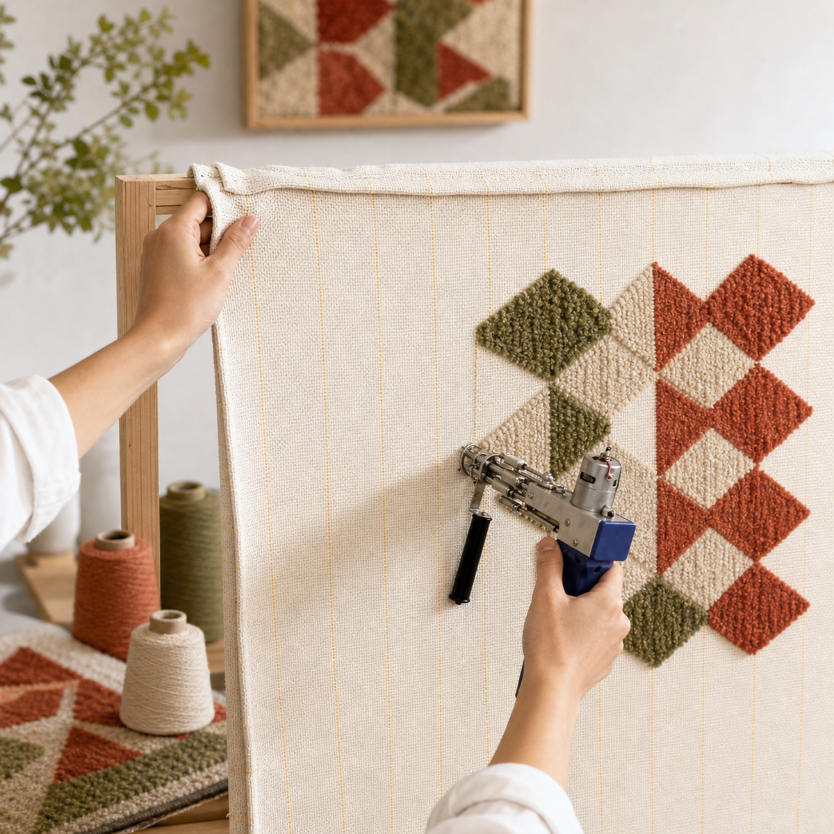 Toile primaire de tufting (lignes repères) — image 4