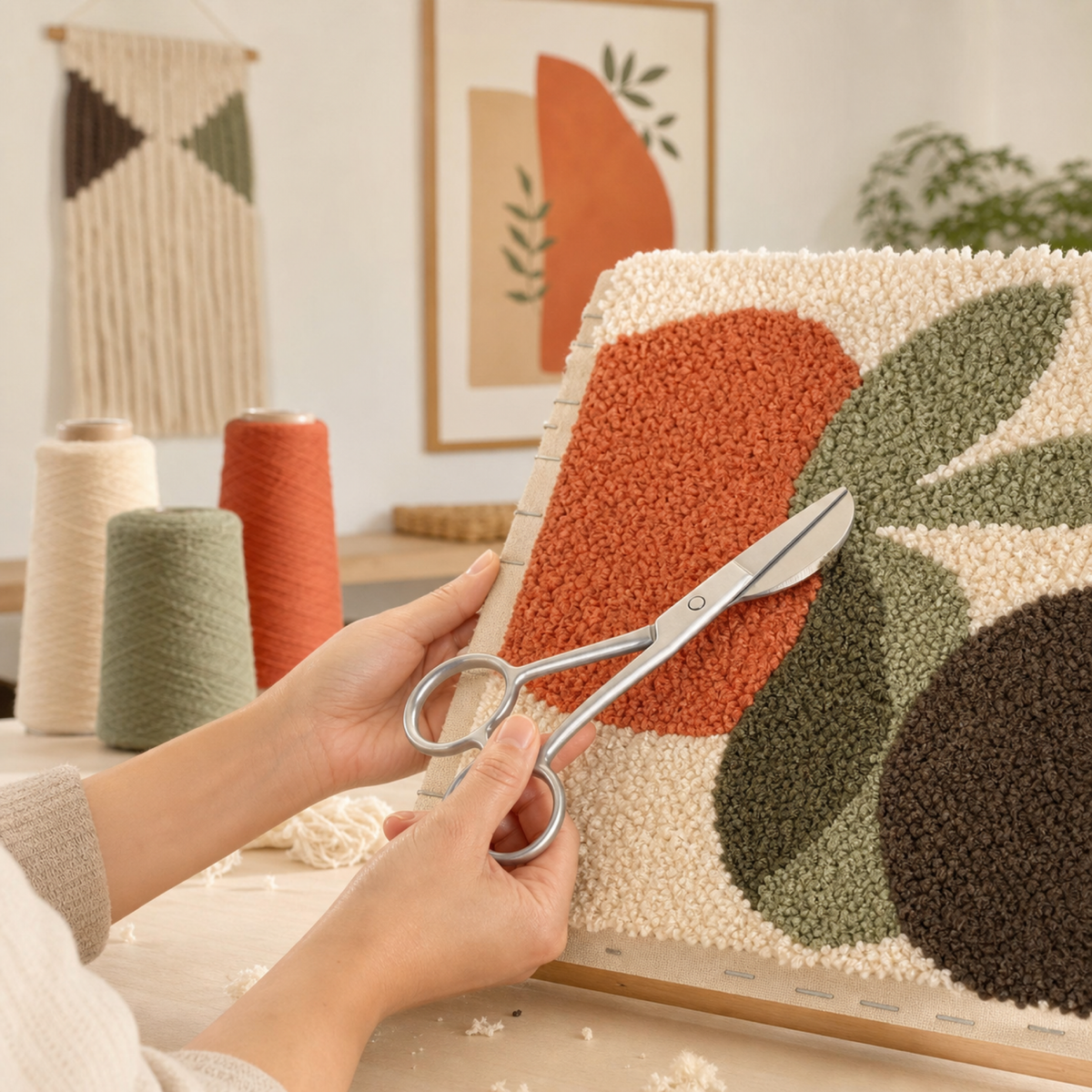 Ciseaux pélican pour tufting — image 2