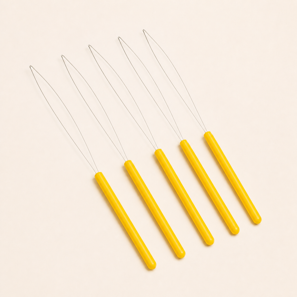 Enfile-laine tufting gun — lot de 5 Jaune