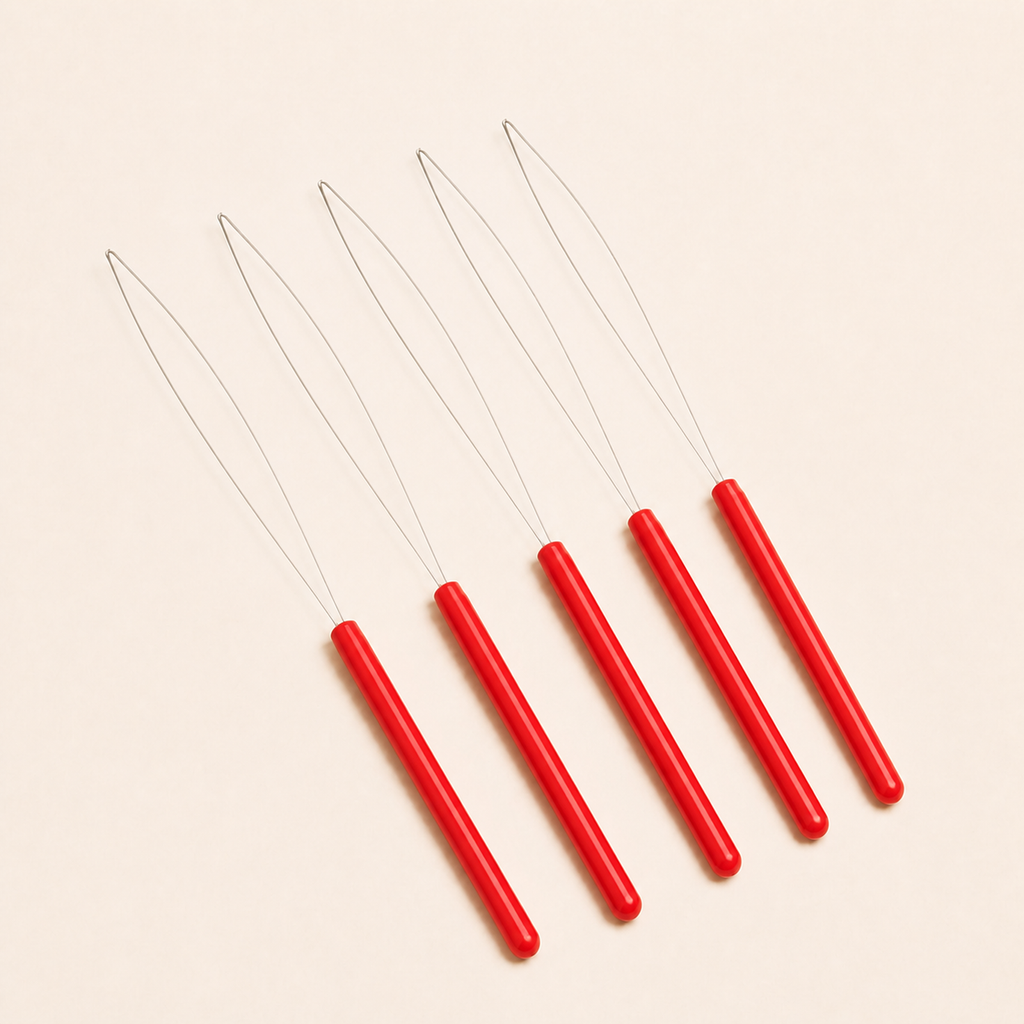Enfile-laine tufting gun — lot de 5 Rouge