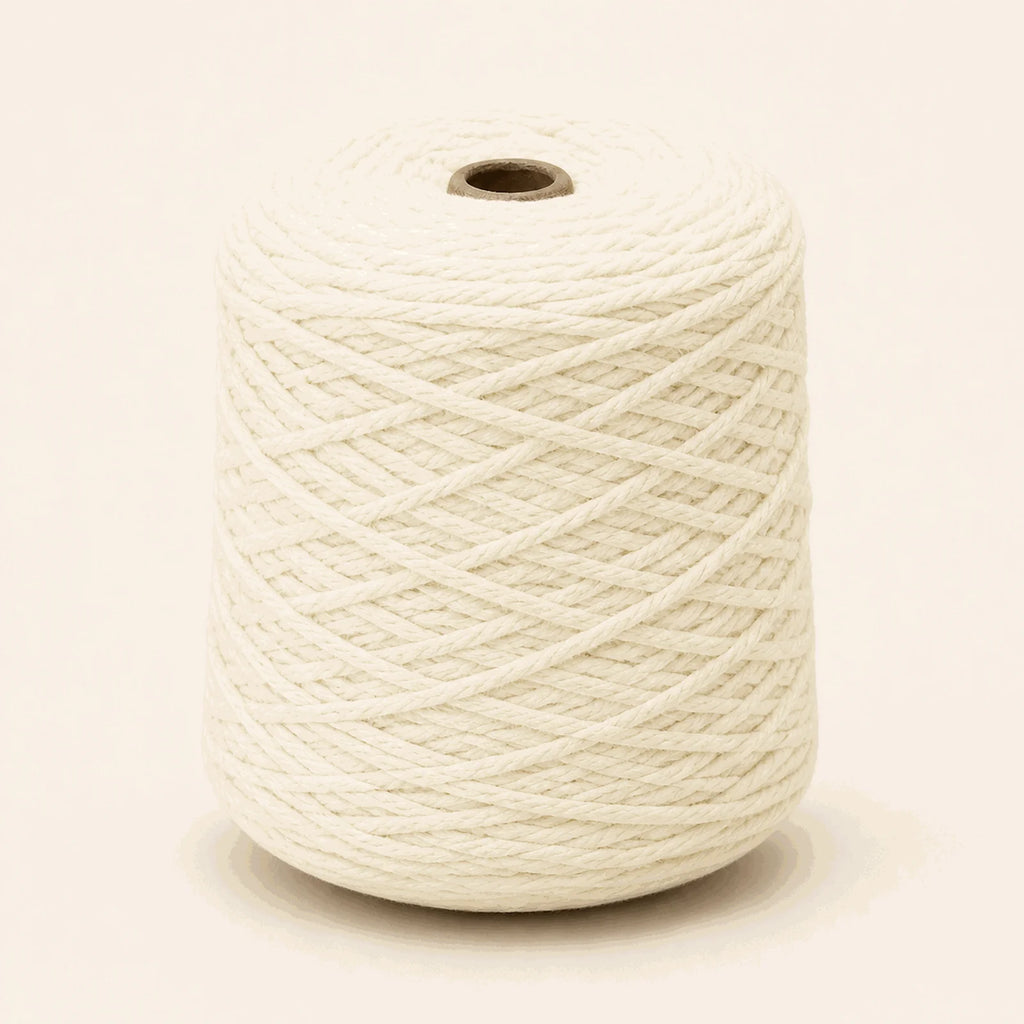 Fil acrylique tufting — cône Blanc
