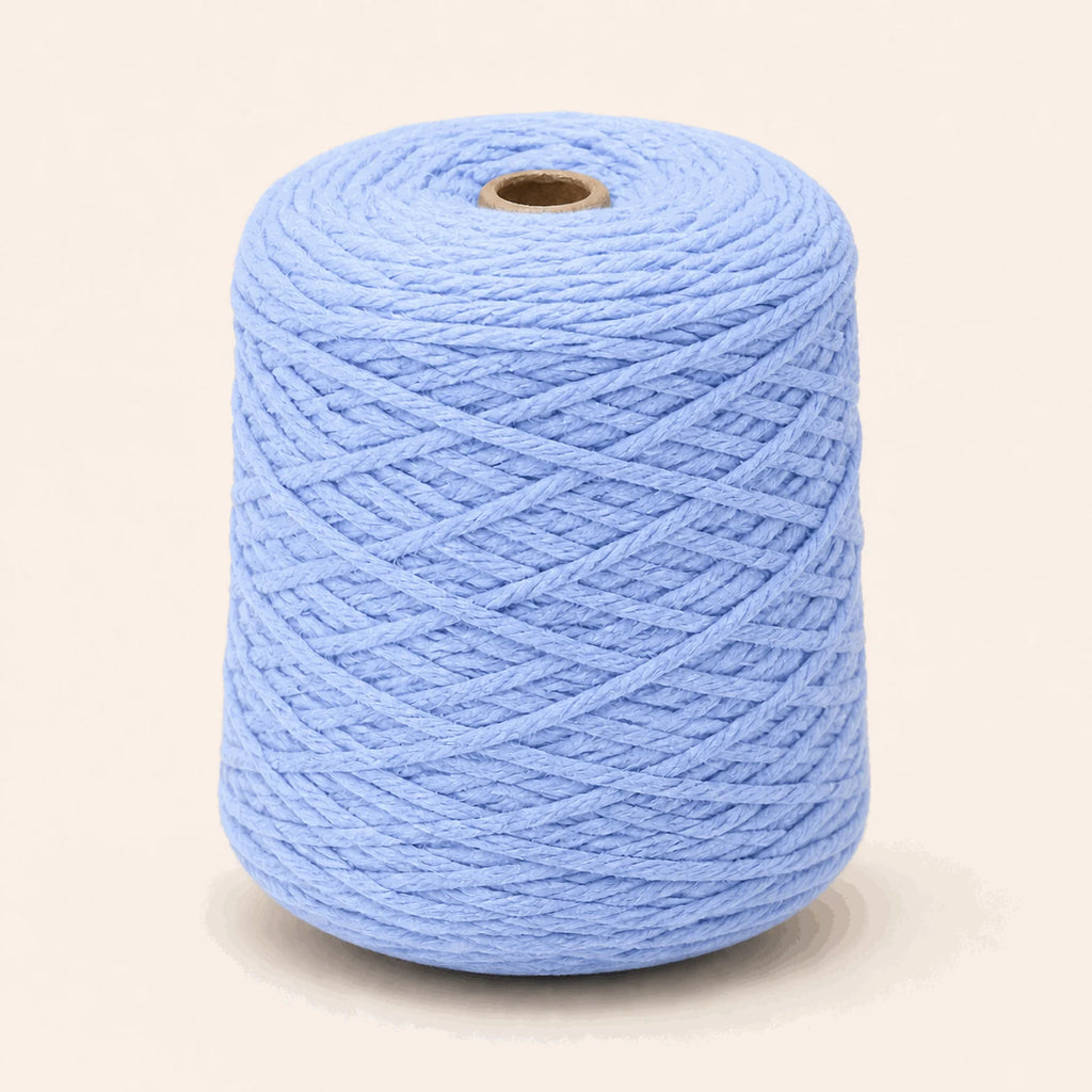 Fil acrylique tufting — cône Bleu clair