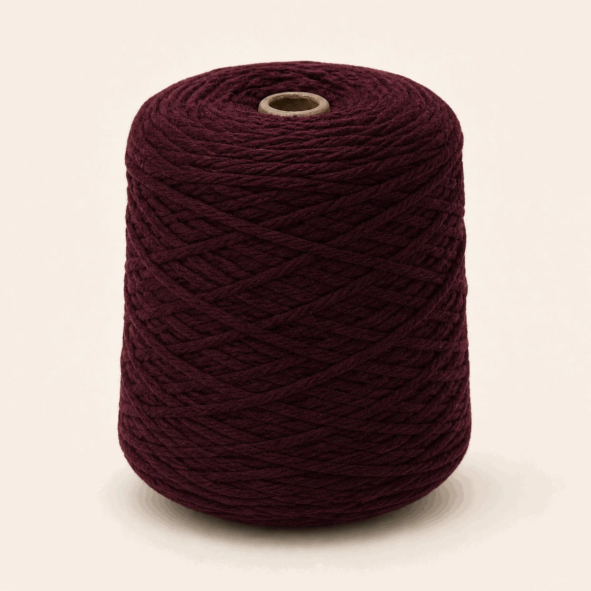 Fil acrylique tufting — cône Bordeaux