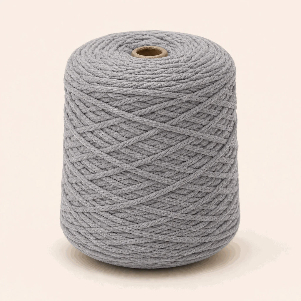 Fil acrylique tufting — cône Gris