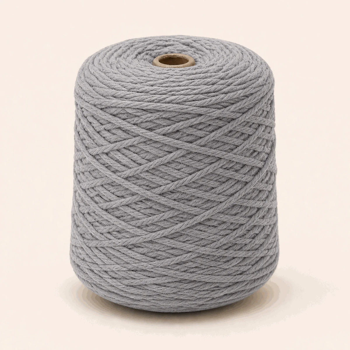 Fil acrylique tufting — cône Gris