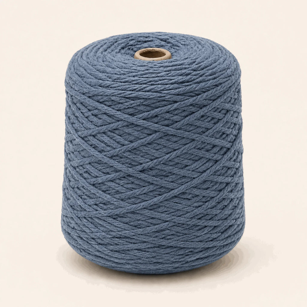 Fil acrylique tufting — cône Indigo