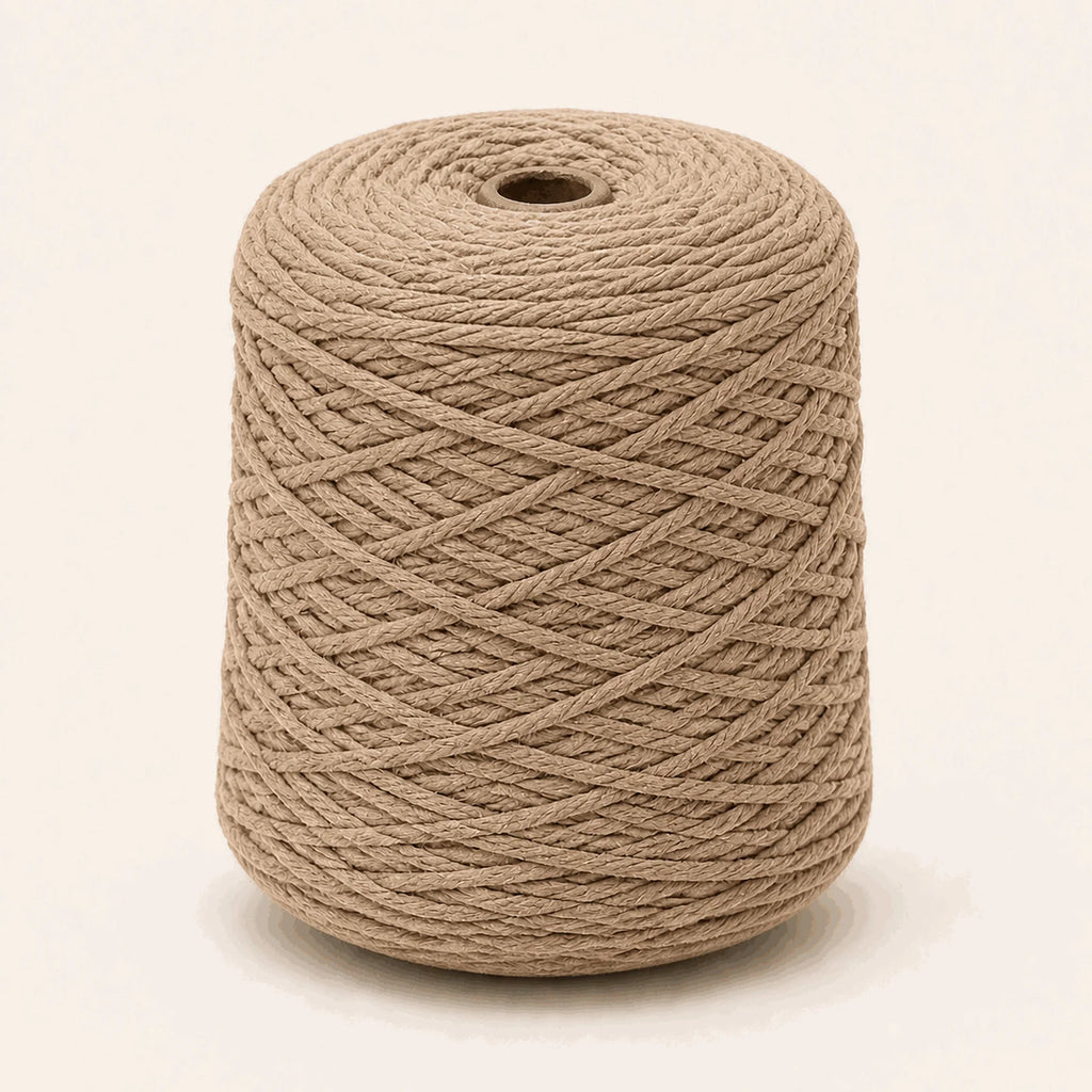 Fil acrylique tufting — cône Beige