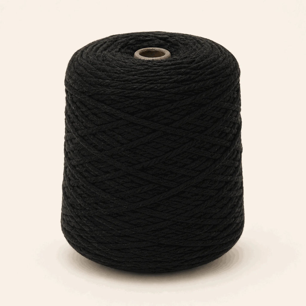 Fil acrylique tufting — cône Noir