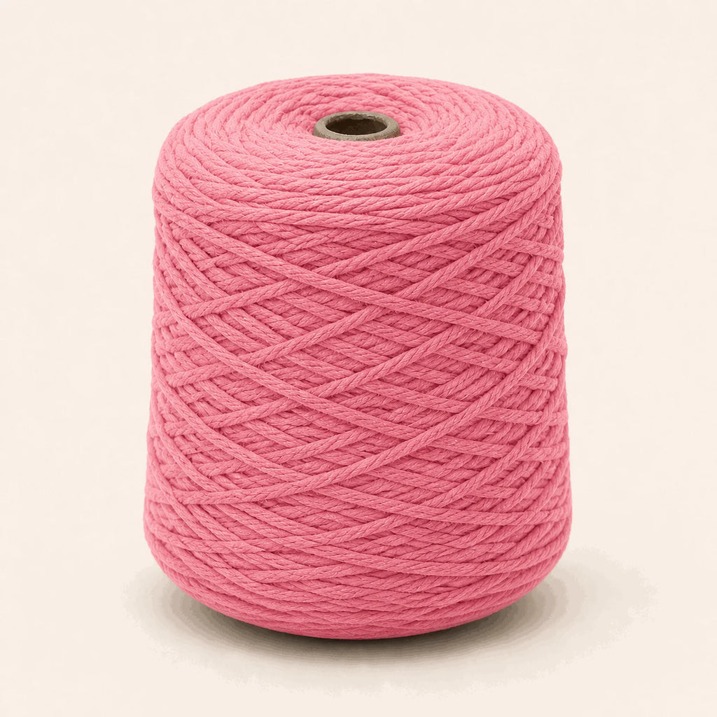 Fil acrylique tufting — cône Rose