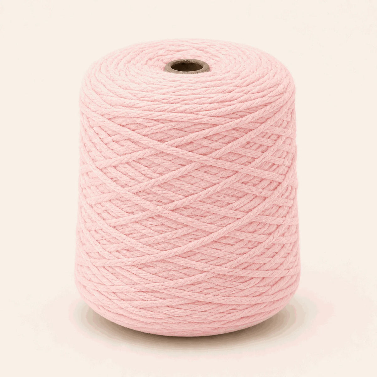 Fil acrylique tufting — cône Rose poudré