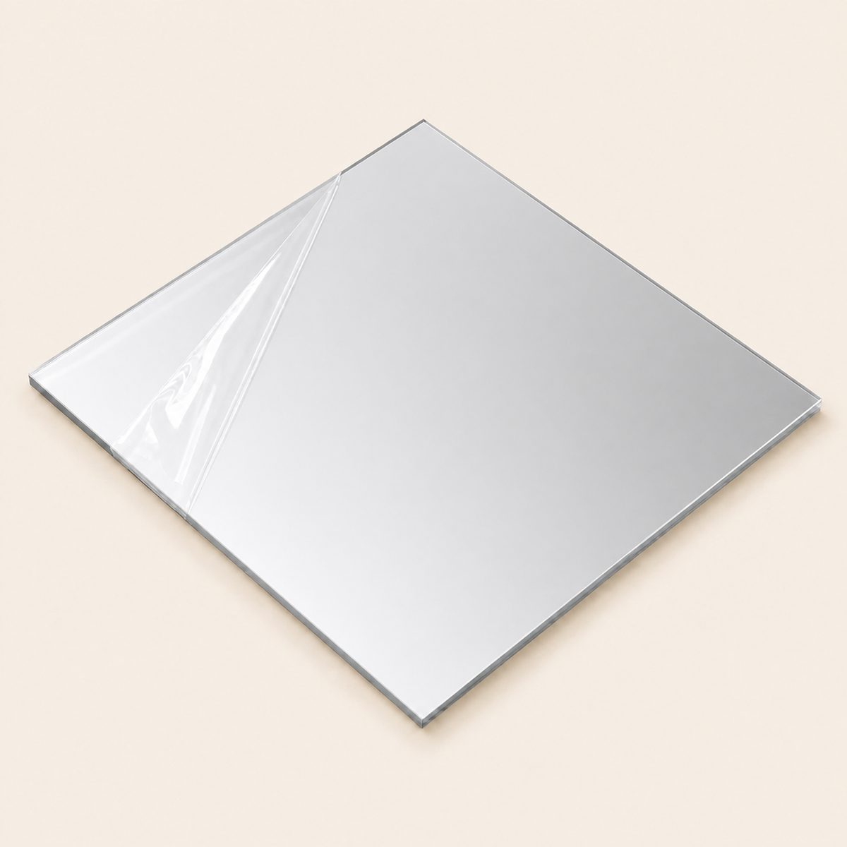 Miroir acrylique tufting — Argenté