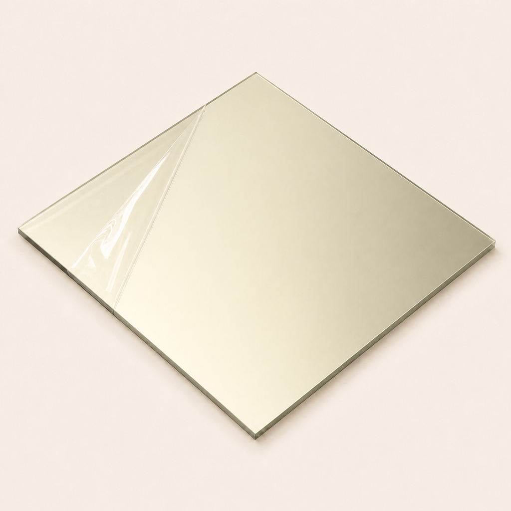 Miroir acrylique tufting — Doré clair