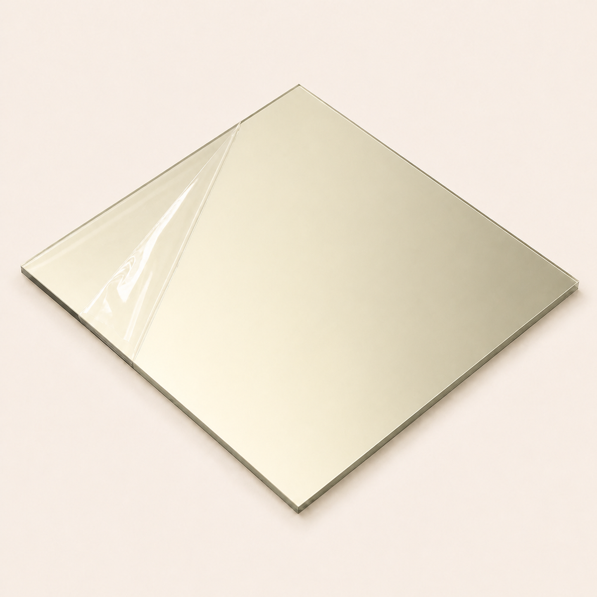 Miroir acrylique tufting — Doré clair