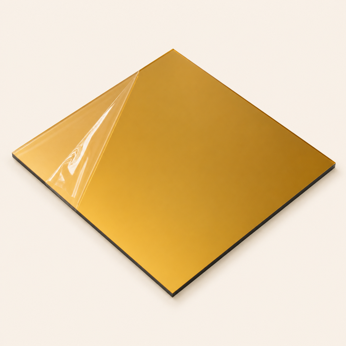 Miroir acrylique tufting — Doré foncé