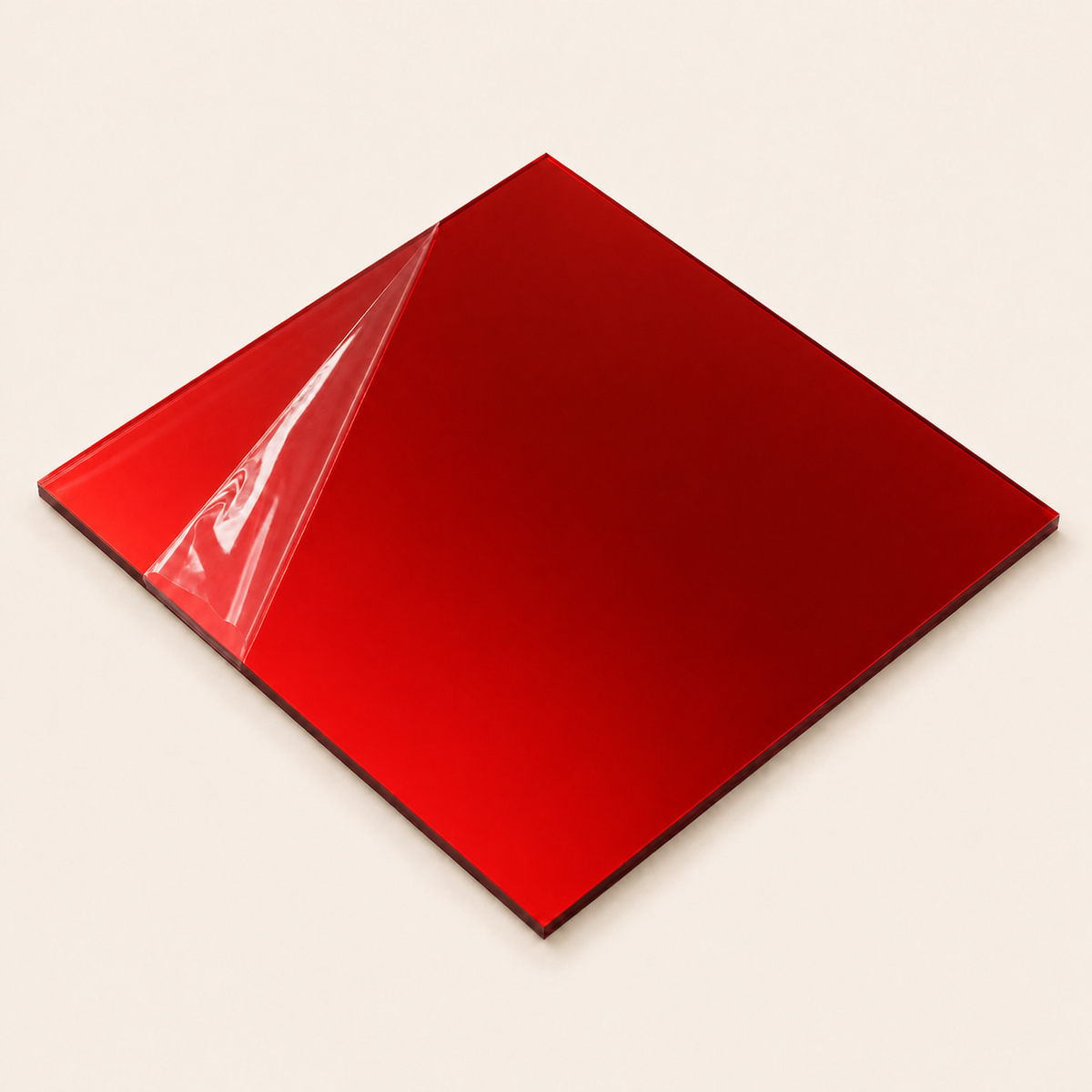 Miroir acrylique tufting — Rouge